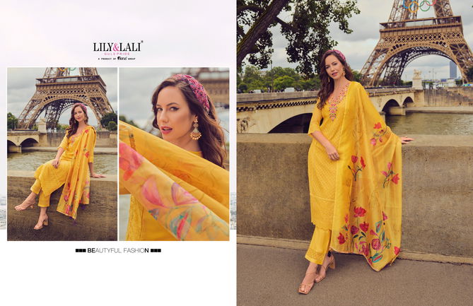 Nusrat By Lily And Lali Chanderi Embroidery Designer Readymade Suits Wholesale Online